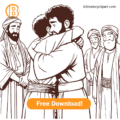 Joseph Forgives His Brothers - Bible Story Clipart