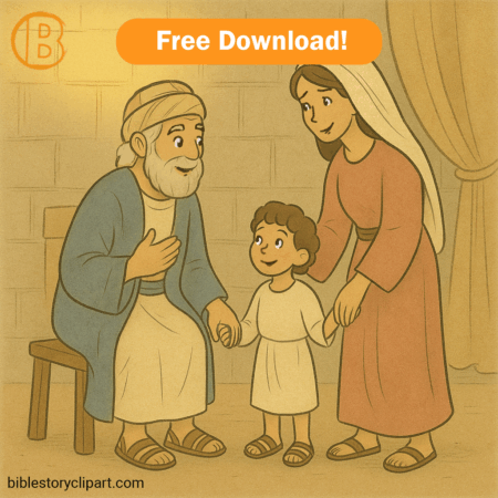 Hannah Dedicates Samuel at the Temple