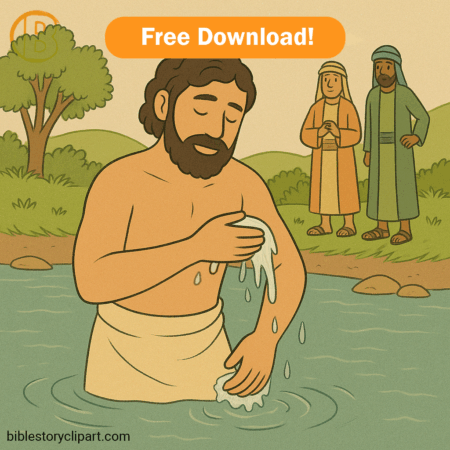 Naaman Washing in the Jordan River