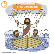 Jesus calming the storm