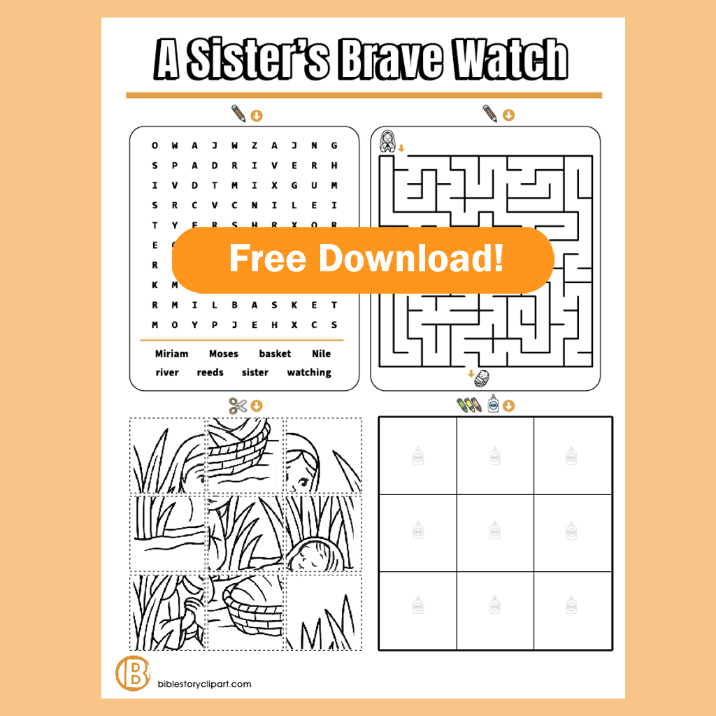 Miriam Waits by the River A Sister’s Brave Watch Fun Worksheet