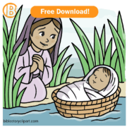 Miriam Watches Baby Moses in the Nile