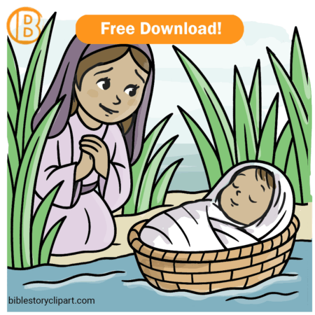 Miriam Watches Baby Moses in the Nile