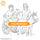 Philip and the Ethiopian Eunuch Coloring Page