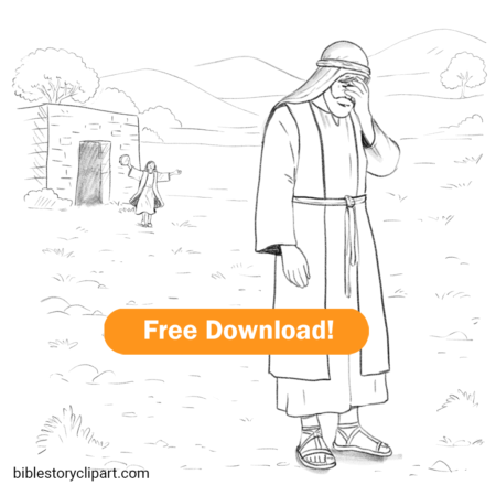 Jephthah’s Rash Vow Coloring Page