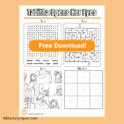 Tabitha Opens Her Eyes Fun Worksheet