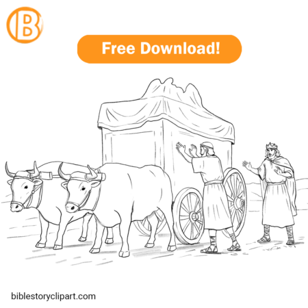 Uzzah Touches the Ark Coloring Page