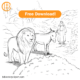 The Man of God from Judah and the Old Prophet Coloring Page