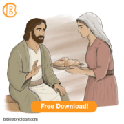 Martha serving Jesus